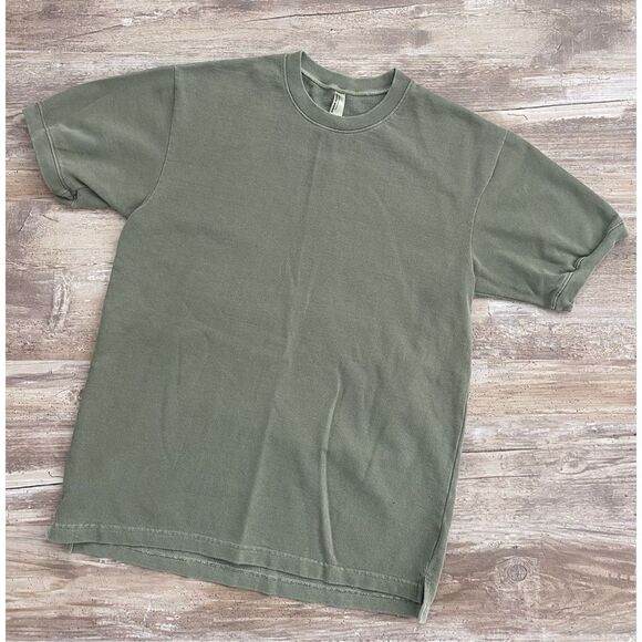 American Apparel T Shirt French Terry Collection Green Mens Size Medum - Picture 1 of 3